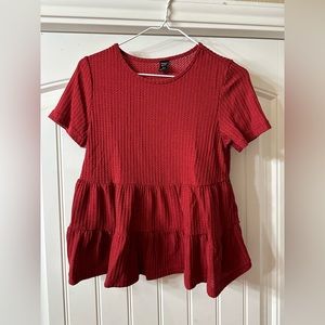 Red Emory Rose shirt